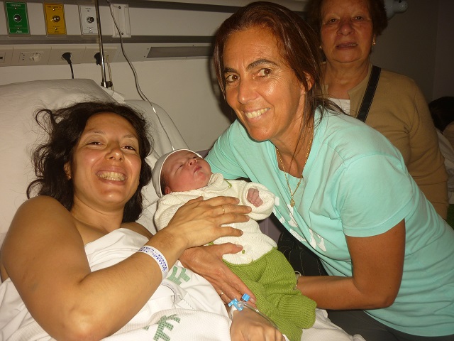 Acompañando a Natalia Giordano en el nacimiento de Jose Maria